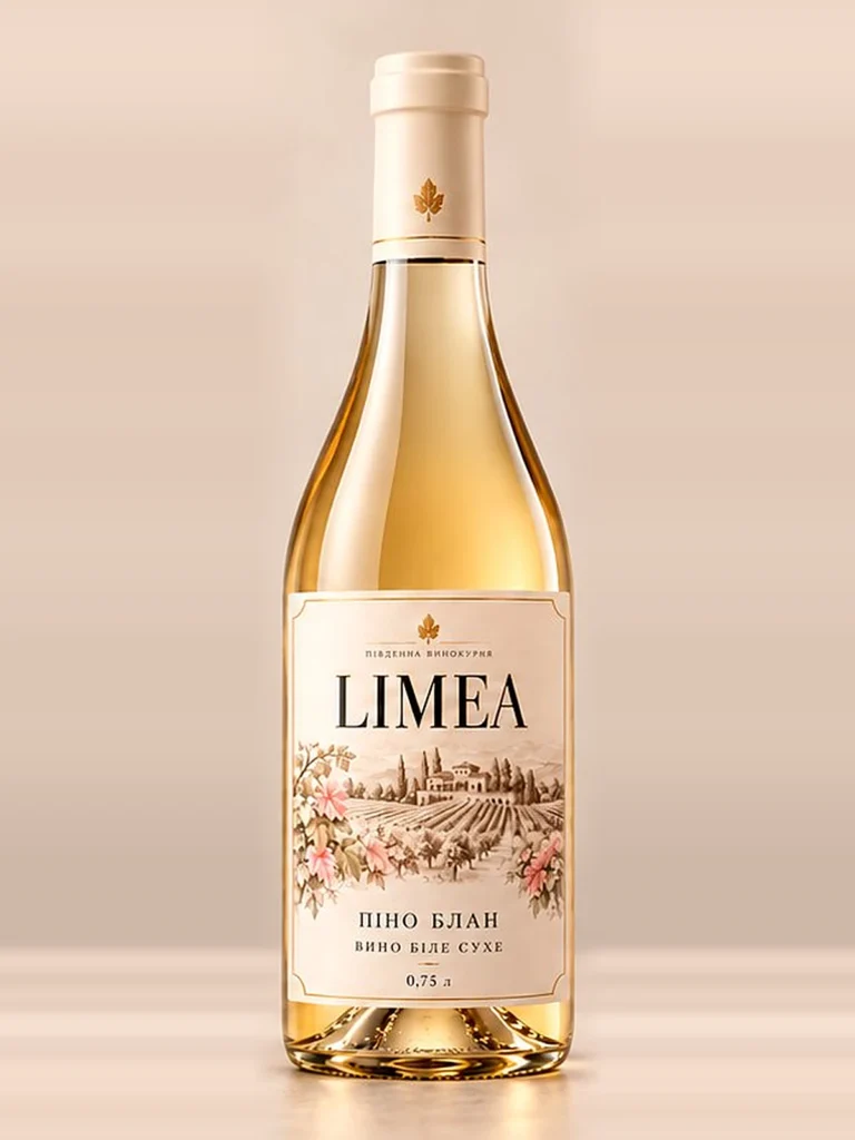LIMEA Піно Блан біле сухе вино 0,75 л